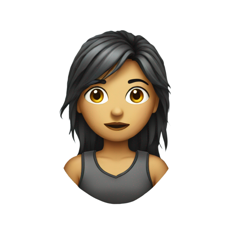 genmoji：饥饿的女孩拿着网子