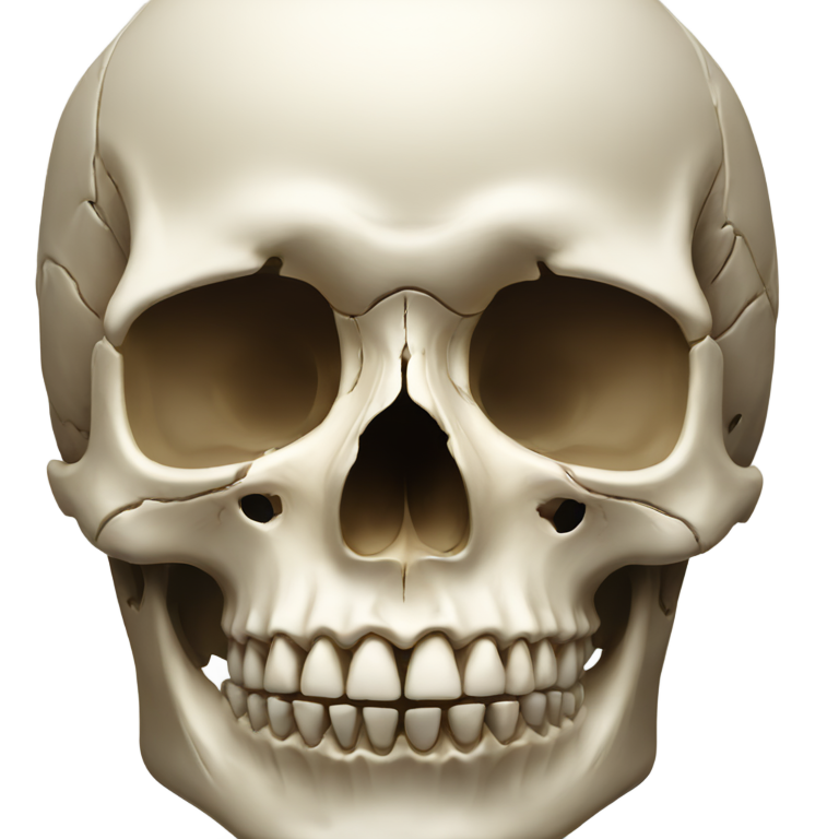 genmoji: Photorealistic human skull