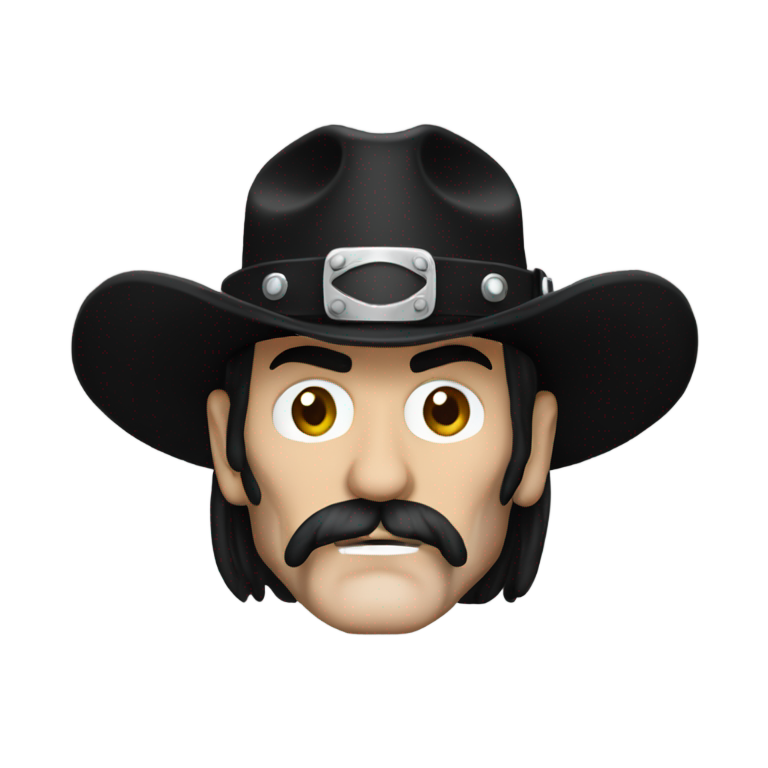genmoji：莱米·基尔米斯特戴高帽摇滚