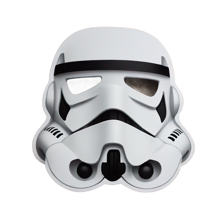 genmoji: Storm Trooper cardboard