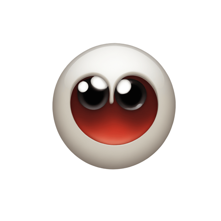 genmoji : yeux injectés de sang