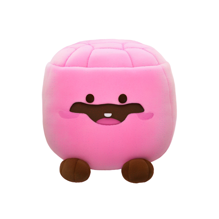 絵文字：ピンクのボバぬいぐるみ