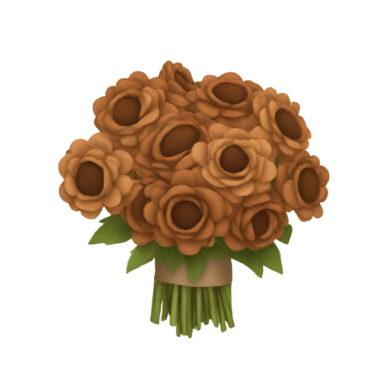 genmoji：棕色花束