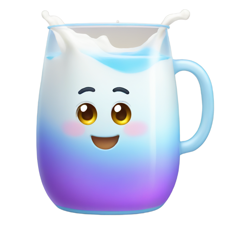 genmoji: Rainbow milk