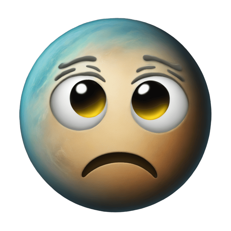 genmoji : Planet with a Face