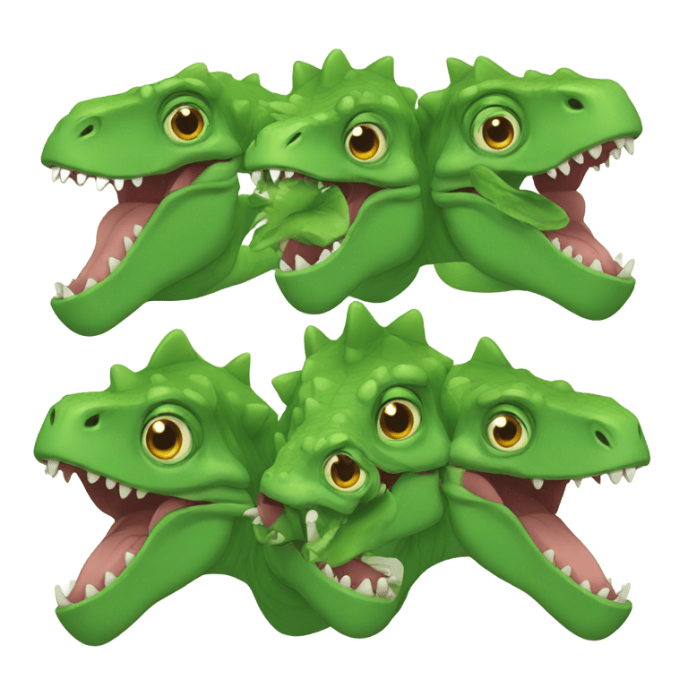 genmoji : Three headed Dino