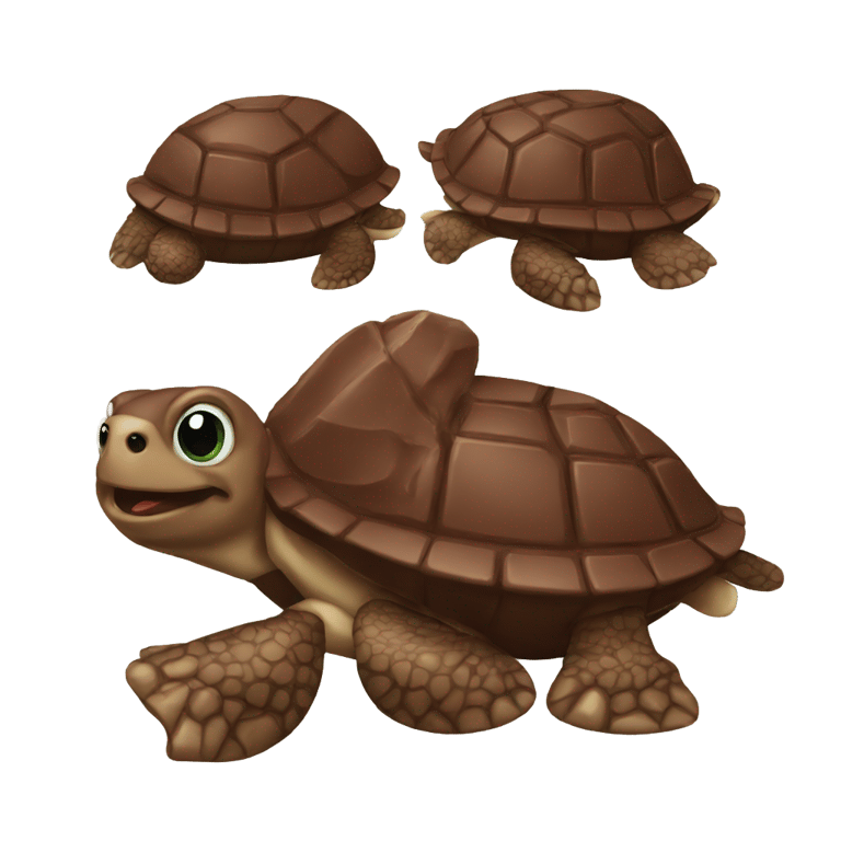 絵文字：Chocolate turtle