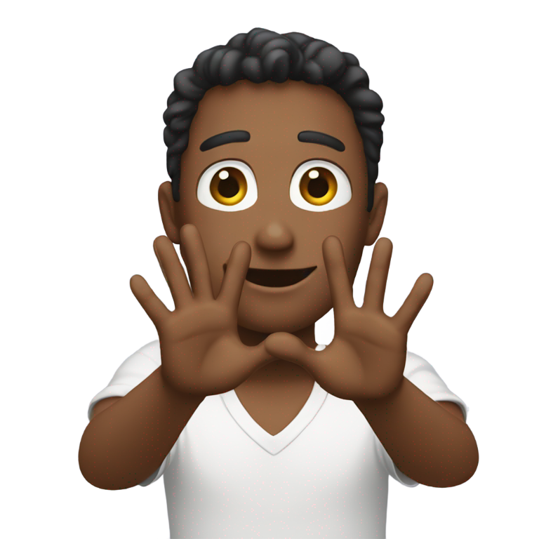 genmoji : Je ne sais pas émoji avec des mains