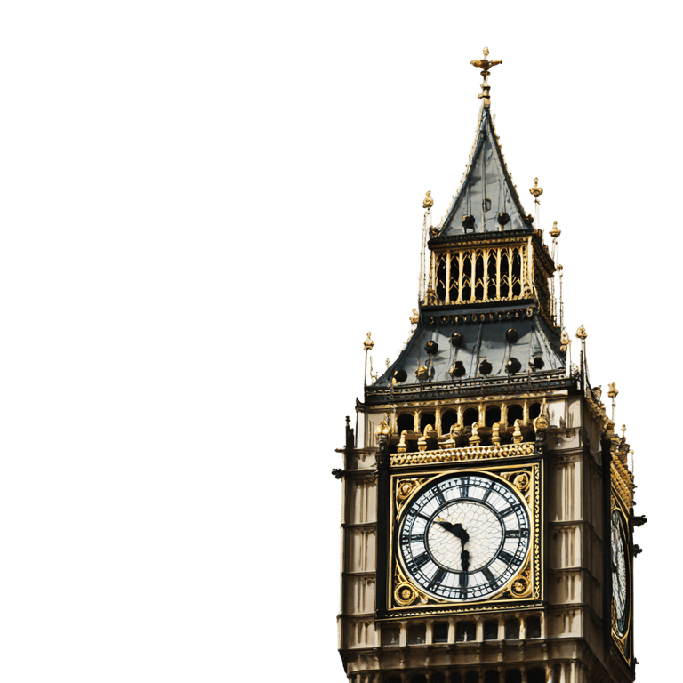 genmoji：Big Ben in London wearing a sombrero