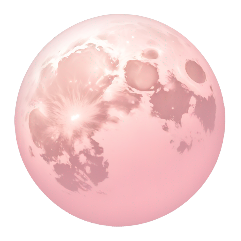 genmoji: light pink moon