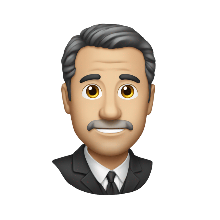 genmoji：迈克尔·斯卡恩（Michael Scarn）脸上有一个大大的笑容