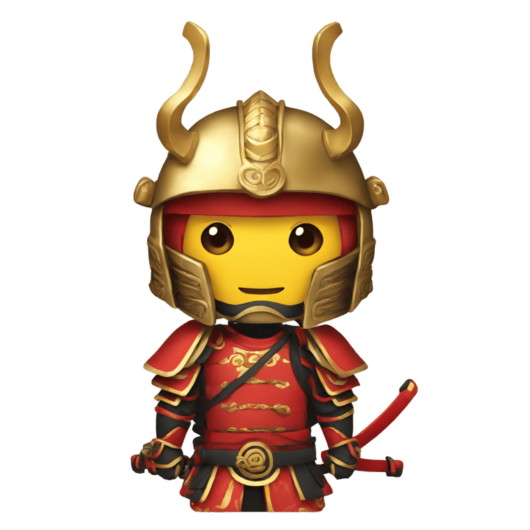 genmoji：红色和金色武士