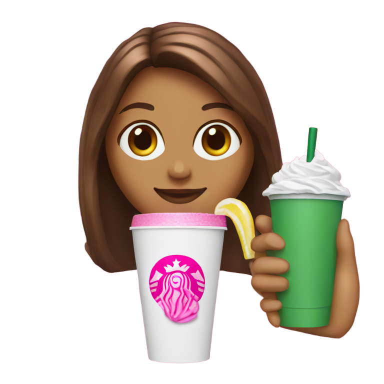 genmoji：星巴克粉红色饮品