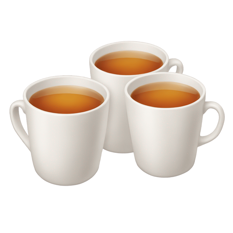 絵文字：Two cups of tea.