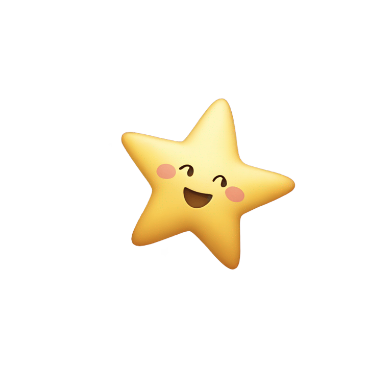 genmoji : star flying in air