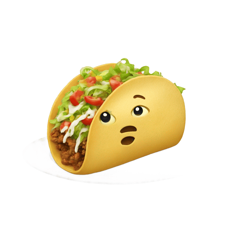 genmoji：一盘凌乱的墨西哥玉米饼