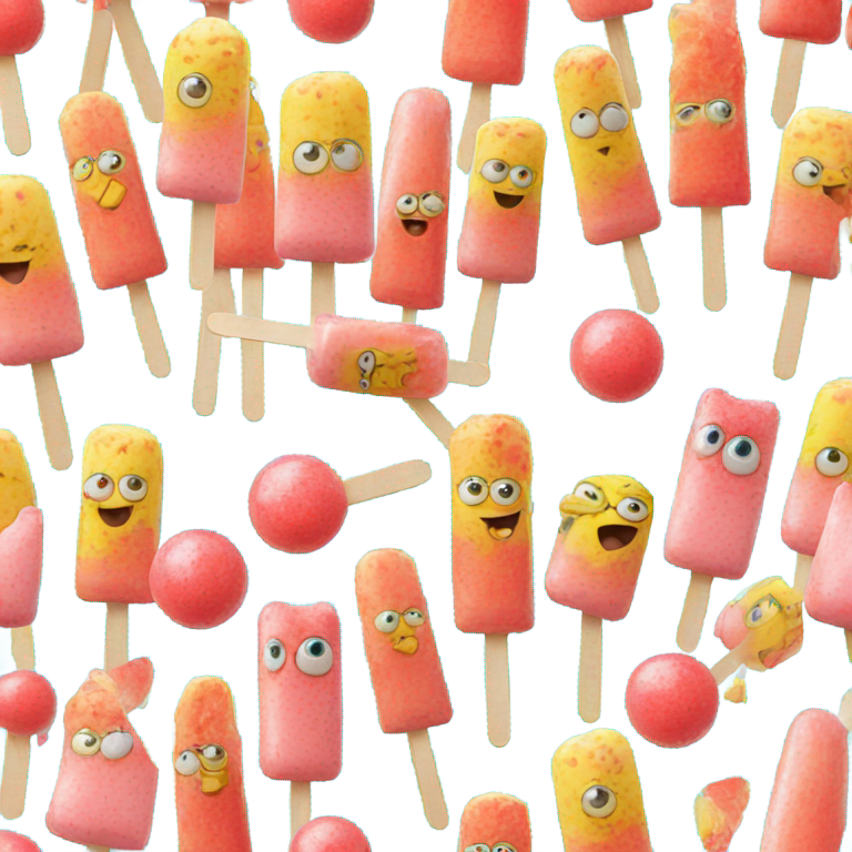 genmoji : SpongeBob Popsicle gumball eyes