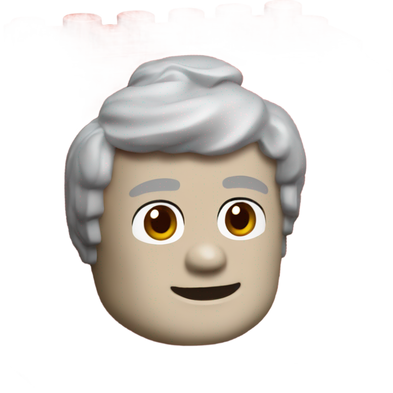 genmoji : Brique Lego rouge unique