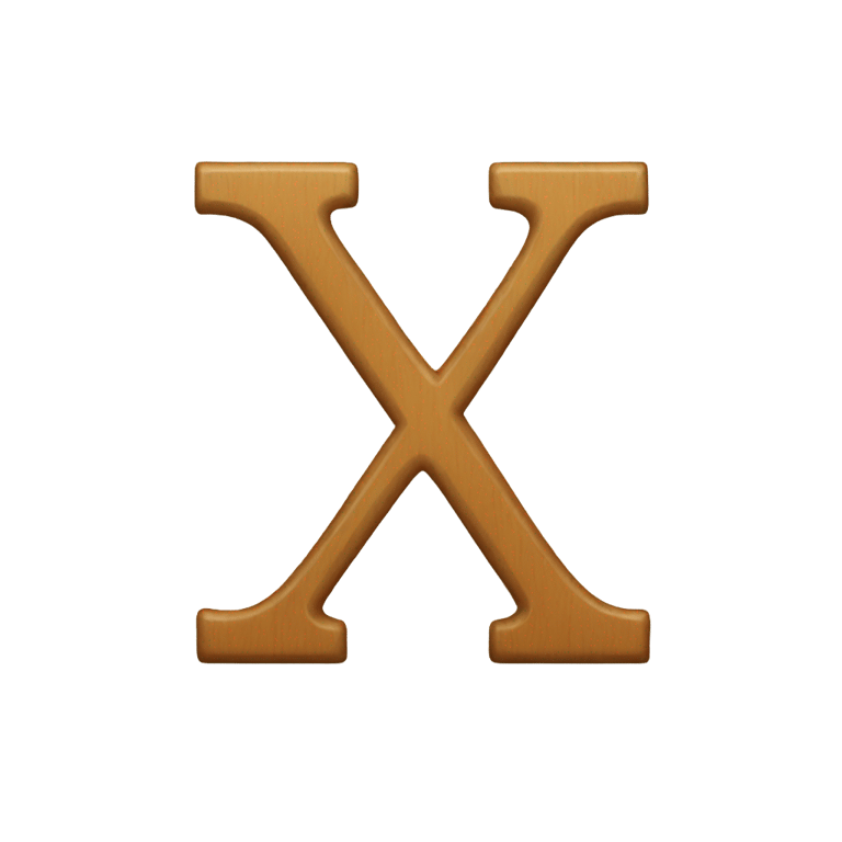 genmoji：字母X