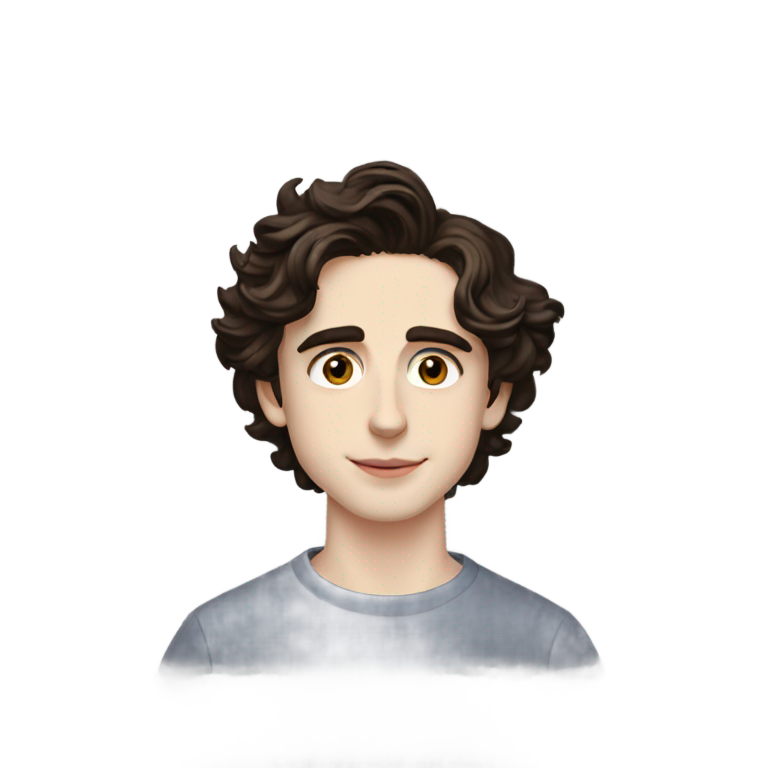 genmoji : Timothée Chalamet