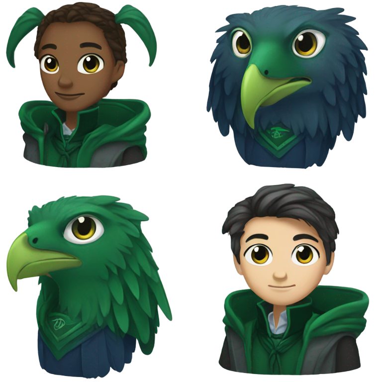 genmoji：Slytherin and Ravenclaw combined