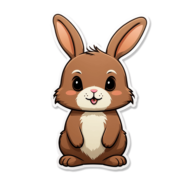 genmoji: cute brown bunny