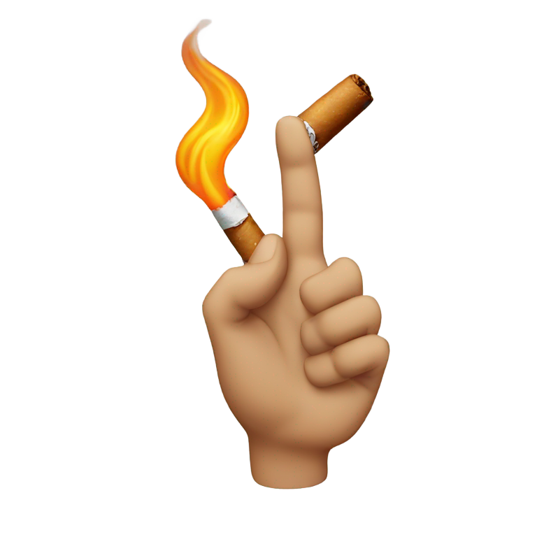 genmoji：手 emojis 抽大麻烟