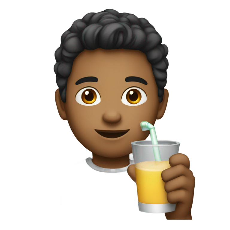 genmoji : Créer un jeune garçon buvant un Mac