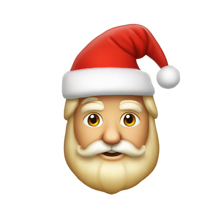 genmoji : Donald Trump avec une barbe de Père Noël