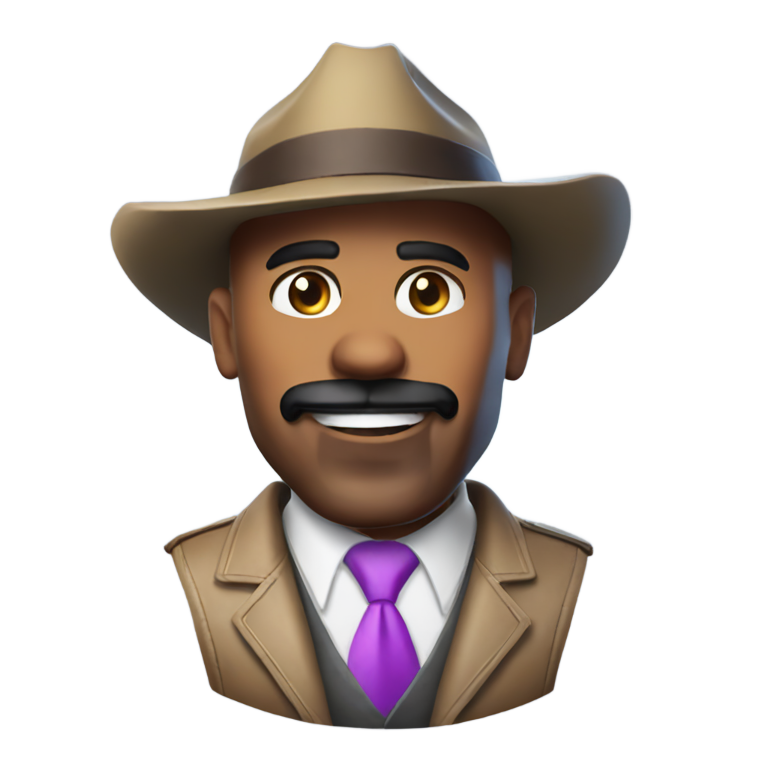 genmoji : Steve Harvey conduisant le bus de bataille Fortnite