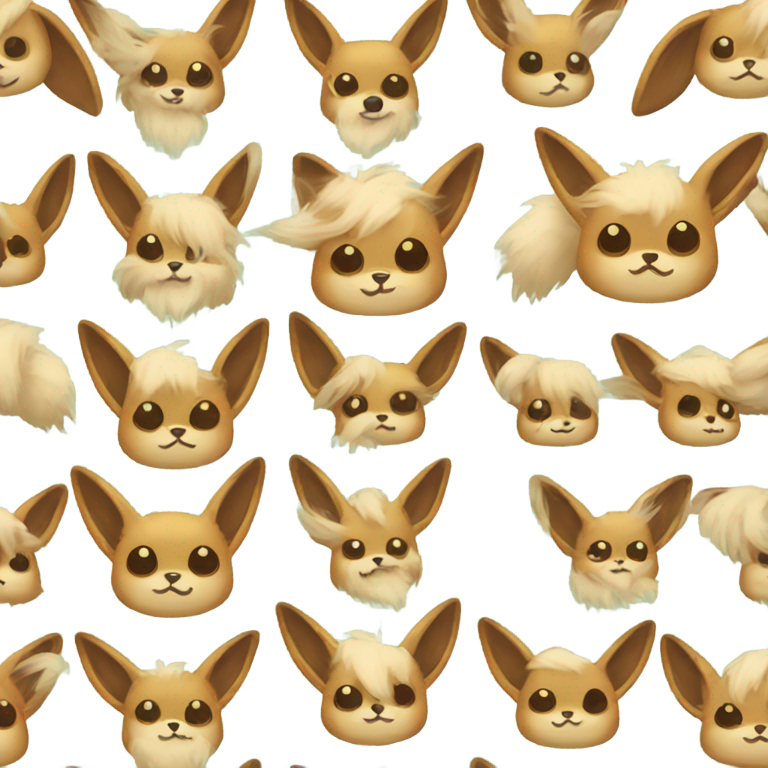 genmoji：长毛覆盖眼睛的伊布