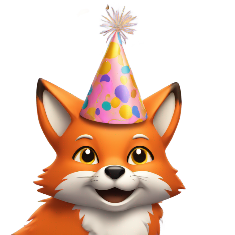 genmoji：狐狸庆祝派对