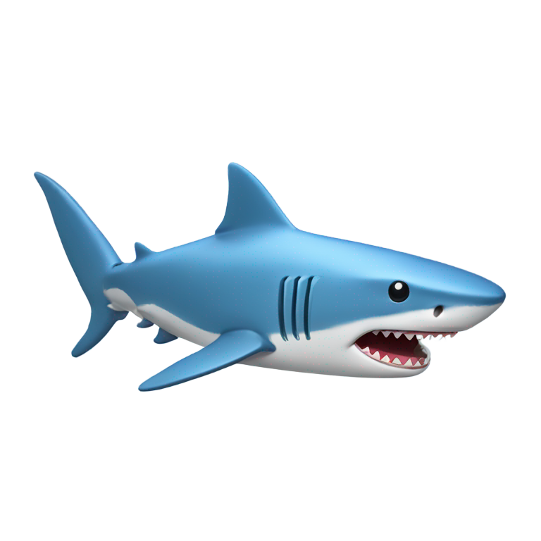 genmoji : tralalero tralala requin avec des baskets Nike bleues basses