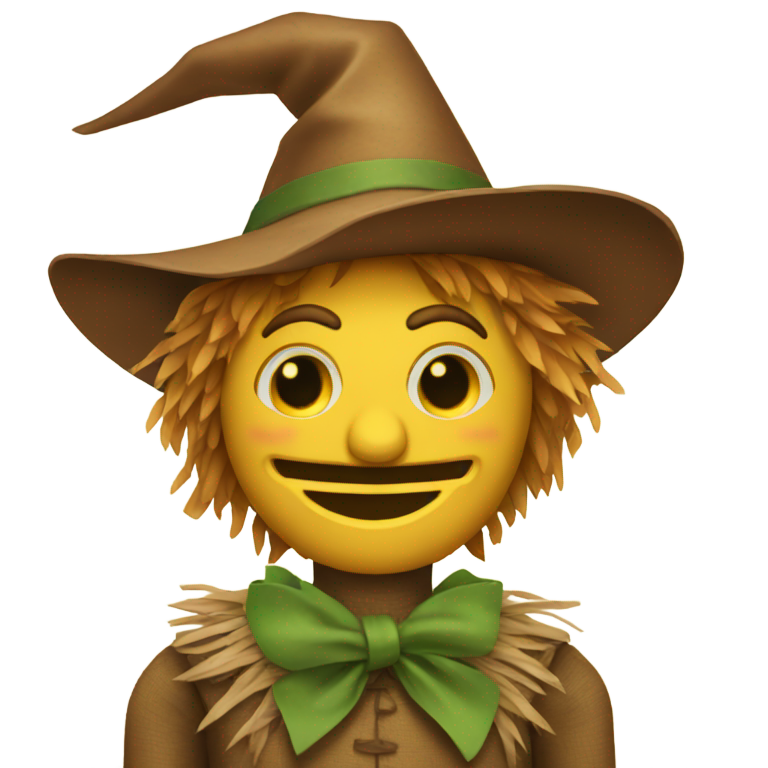 genmoji : Émoji épouvantail (Le Magicien d'Oz)
