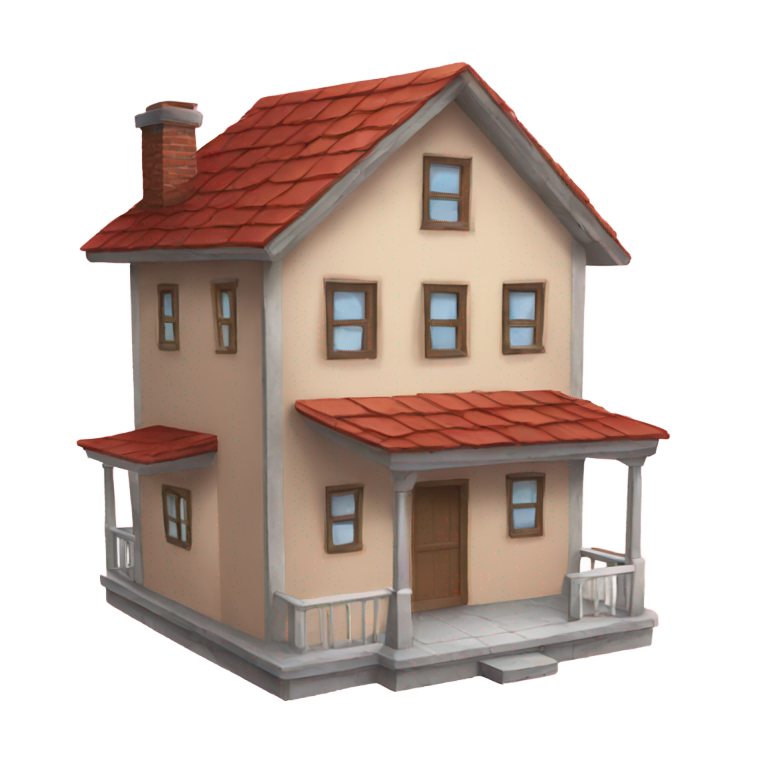 genmoji：house flying