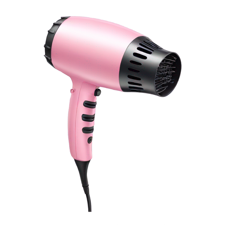 genmoji: pastel pink hairdryer