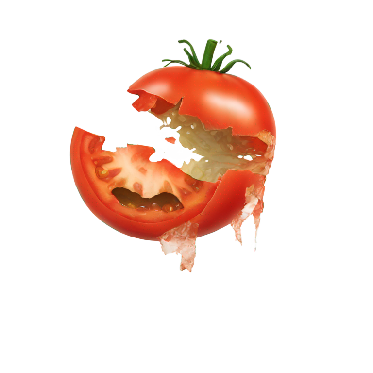 絵文字：smashed tomato