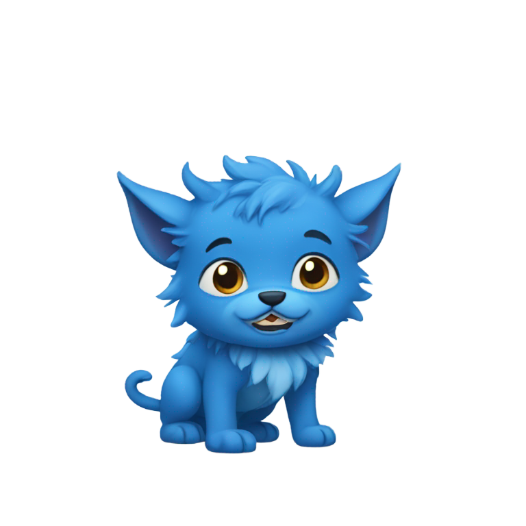 genmoji：蓝色小年兽