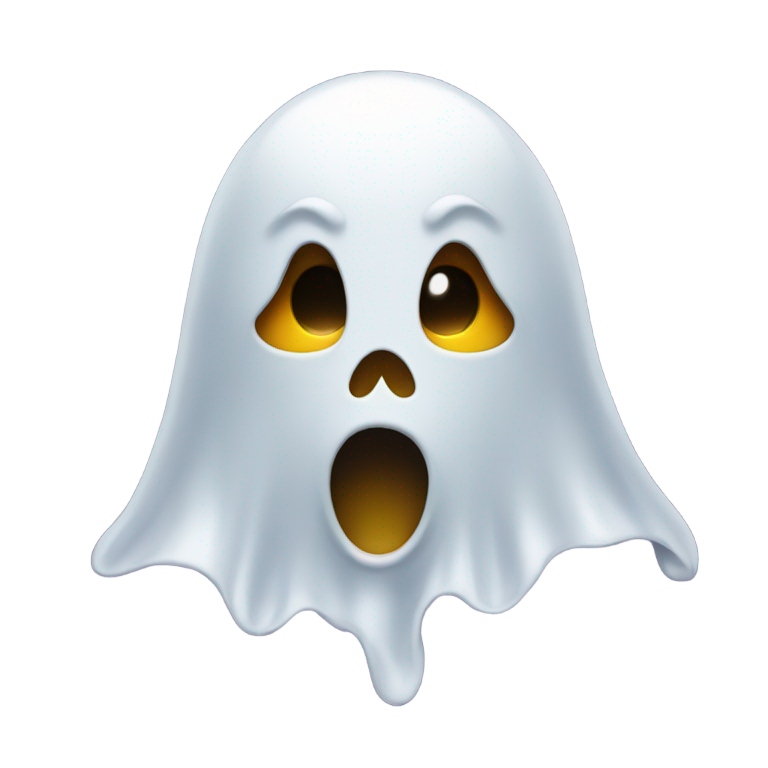 genmoji：鬼魂噘嘴