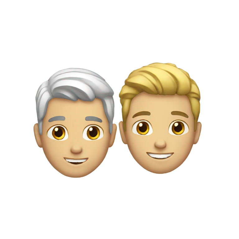 genmoji: two white boys