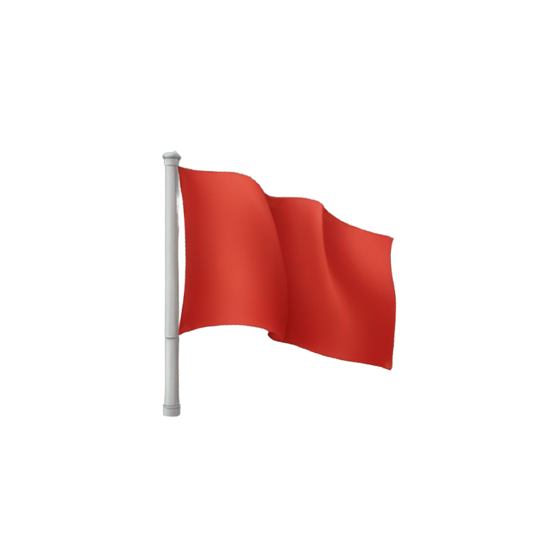 絵文字：one big red flag