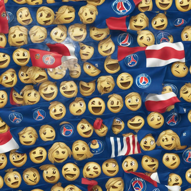 genmoji: un drapeau du psg en emoji