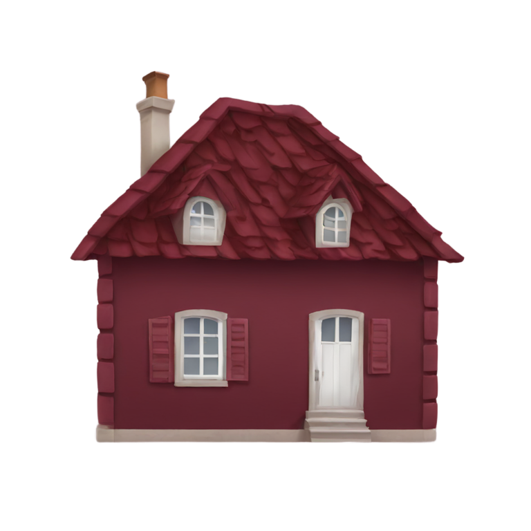 genmoji：Burgundy house