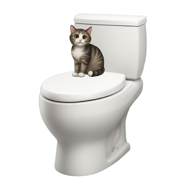 genmoji: skibidi toilet cat