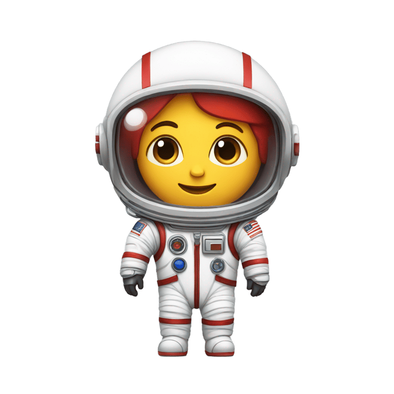 genmoji：red armless astronaut