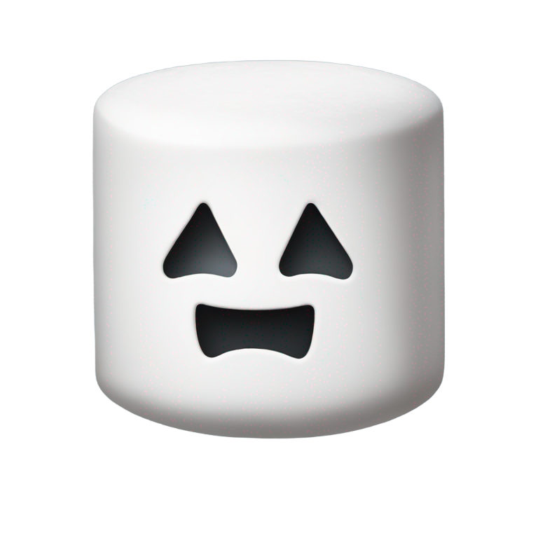 絵文字：Marshmello as a marshmallow