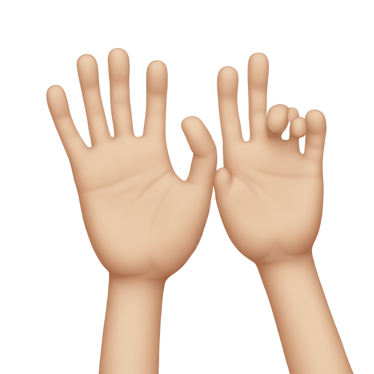 genmoji : ginger hand