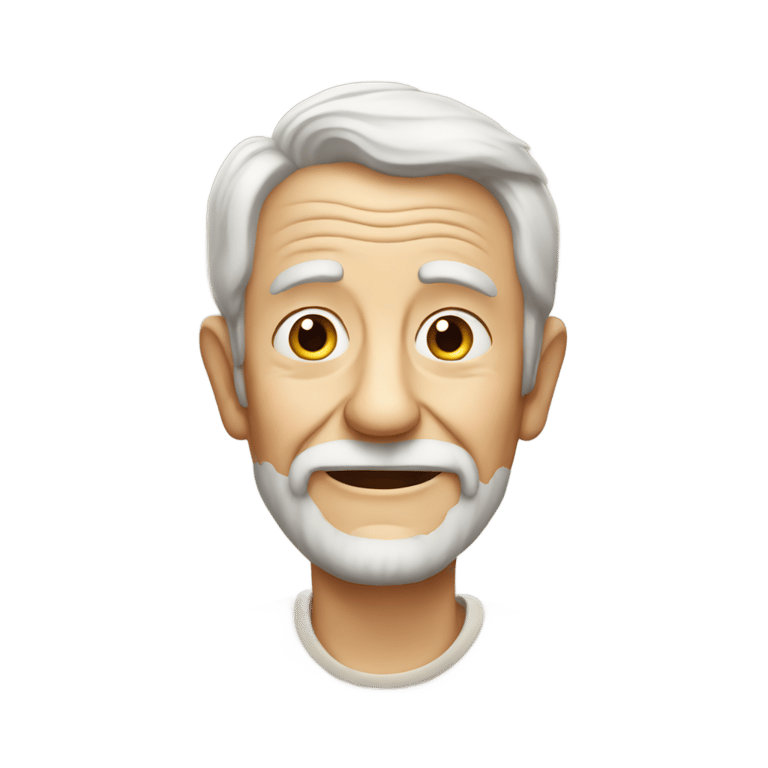 genmoji：幽默但和蔼的老人