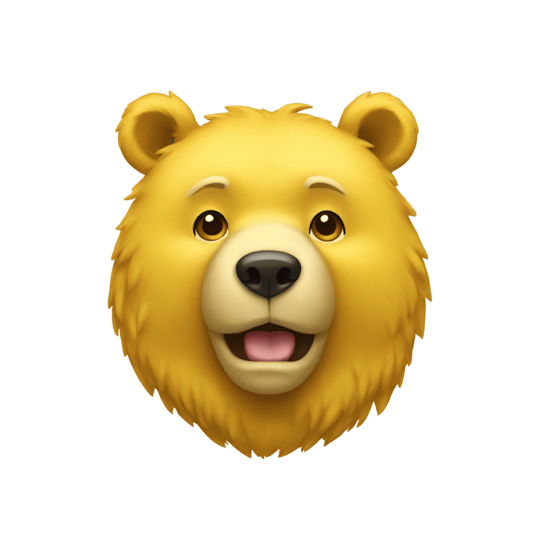 絵文字：A yellow bear