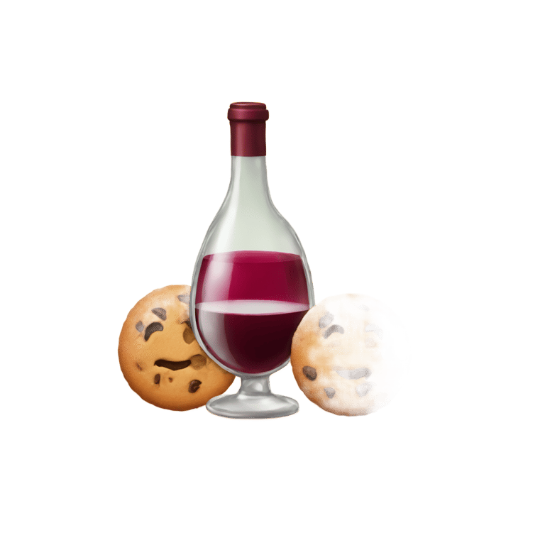 絵文字：cookie and wine pairing badge
